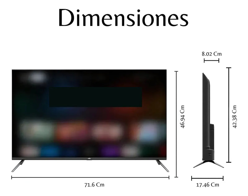 Televisor 32 Pulgadas Smart Tv Android Tdt Led Wifi Hd Hdmi