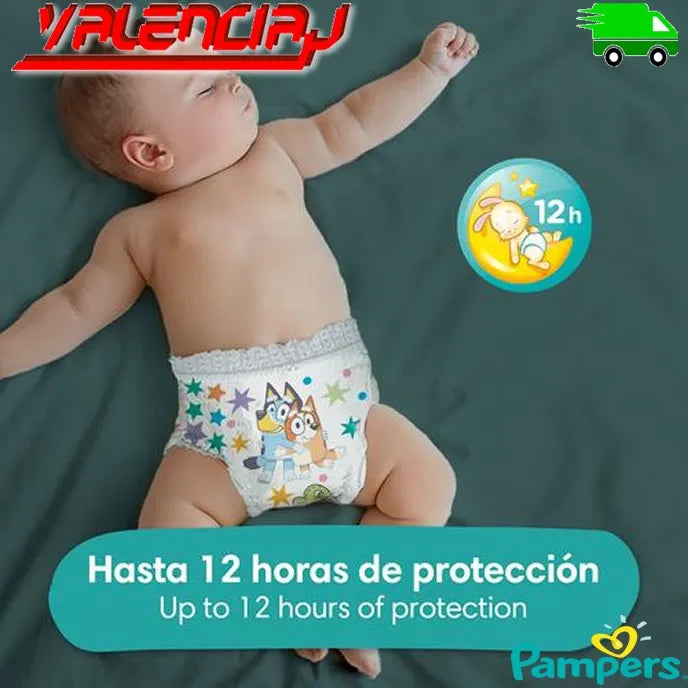 68 Pampers Pañales Easy Up T5- T6 Talla 5-6