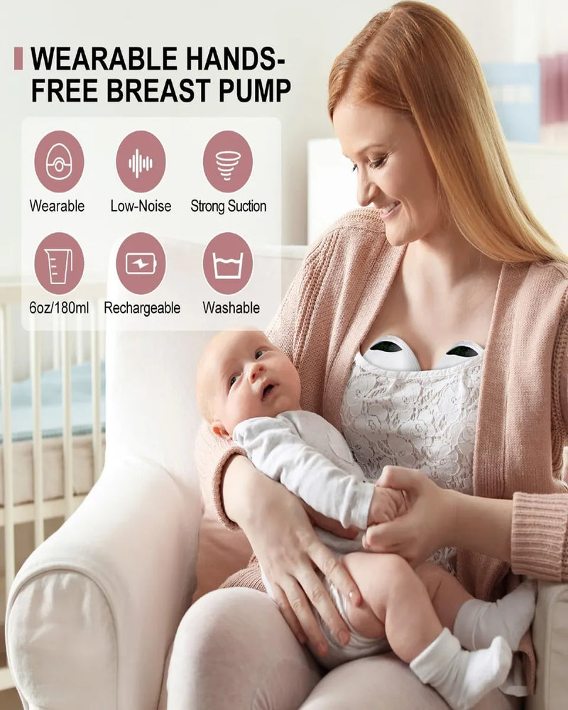 Baemee Extractor De Leche Manos Libres, Bomba De Lactancia M