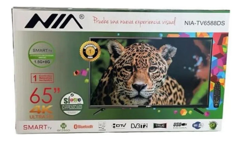 Televisor Nia 65 Pulgadas 4k Tdt Smart Tv