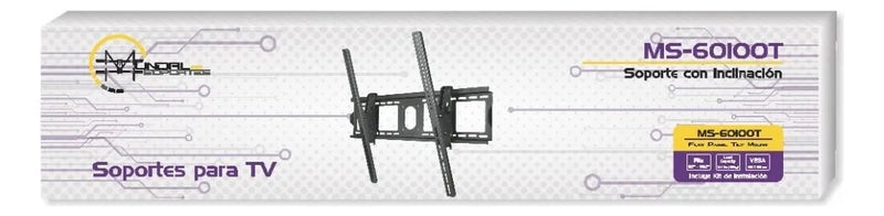 Soporte Para Grandes Tv Con Inclinación De 65 A 100 Color Negro