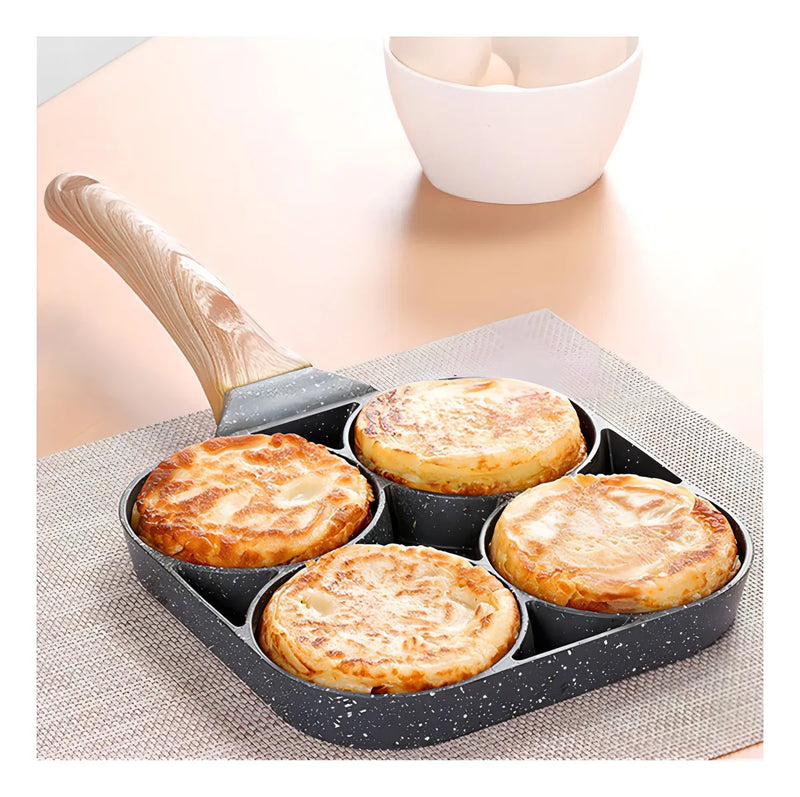 Sartén Antiadherente Para Desayuno, Huevo, Hamburguesa X4 1