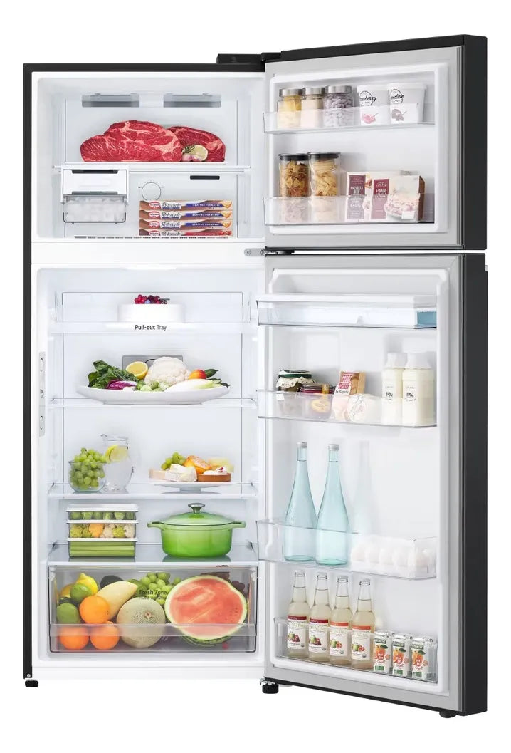 Nevera Lg Top Freezer 374 Lt Door Cooling Thinq Negro Mate
