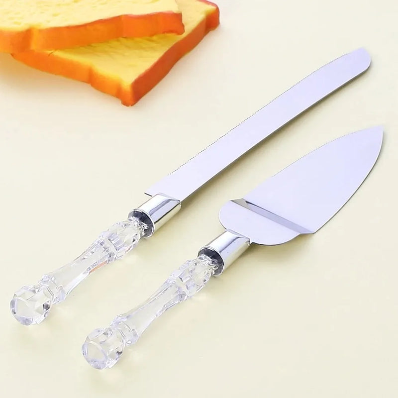 Juego De Cuchillo Y Pala Para Torta Ponqué Postres Cocina Trasparente