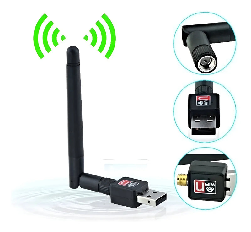 Antena inalámbrica USB Wifi 150Mbps Antena LAN b/g/n inalámbrica