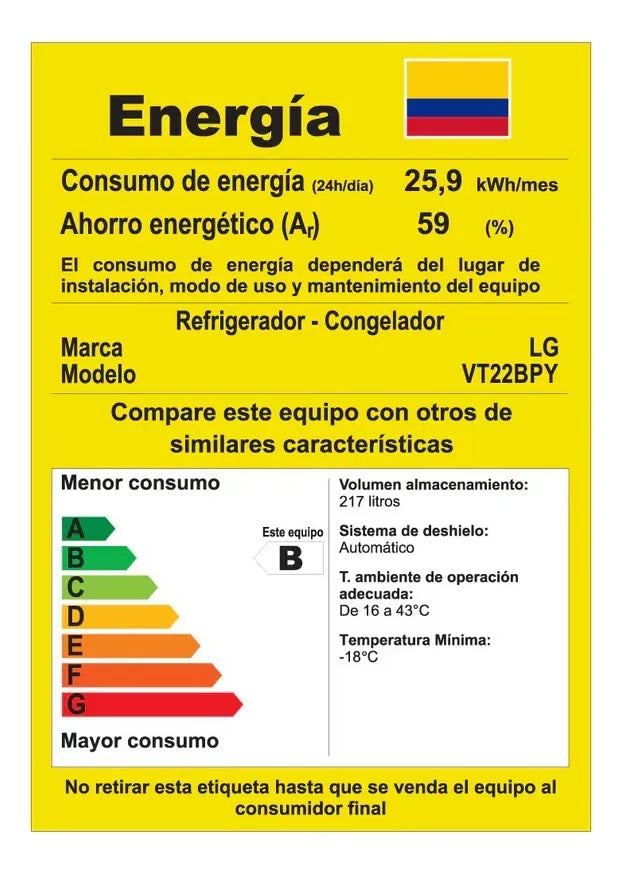 Nevera Lg Top Freezer Linearcooling Multi Air 217 Lt Plata Plateado