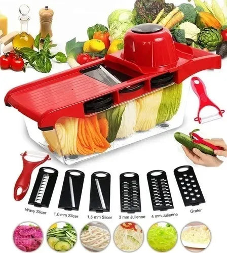 Ayudante Cocina Rallador/cortador Verduras Mandoline 6 En 1