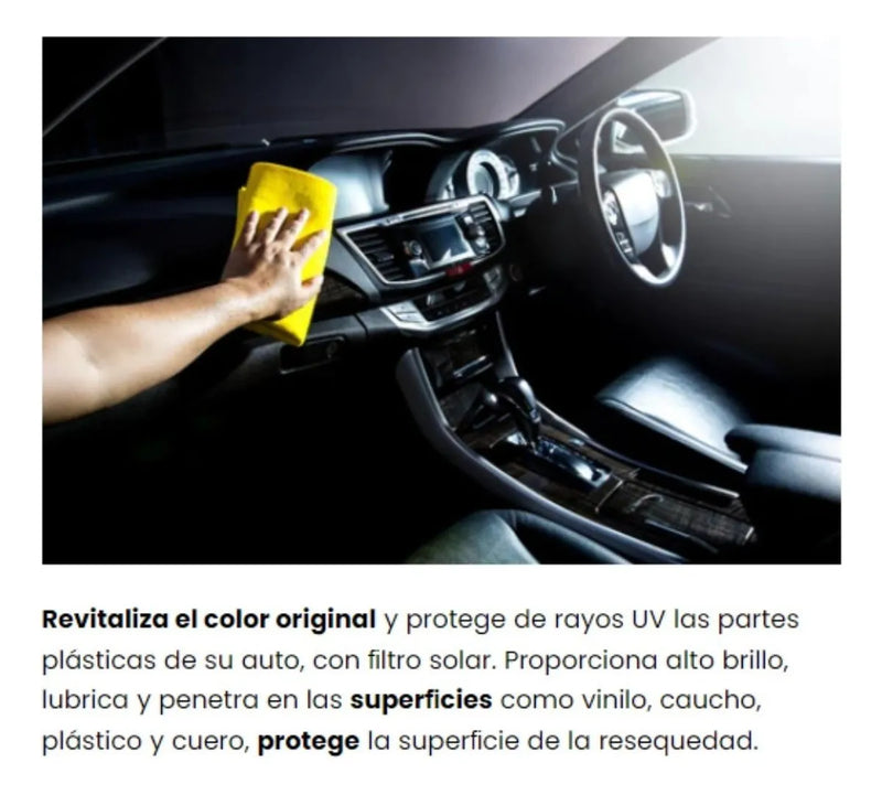 Silicona Brillo Protección Lubristone Aroma Vainilla + Cera Neutro