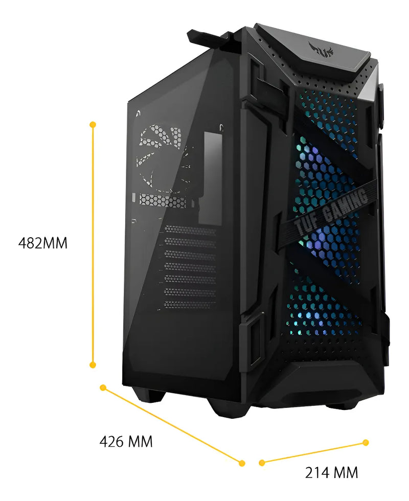 Gabinete para computadora de escritorio Asus TUF Gaming GT301 negro