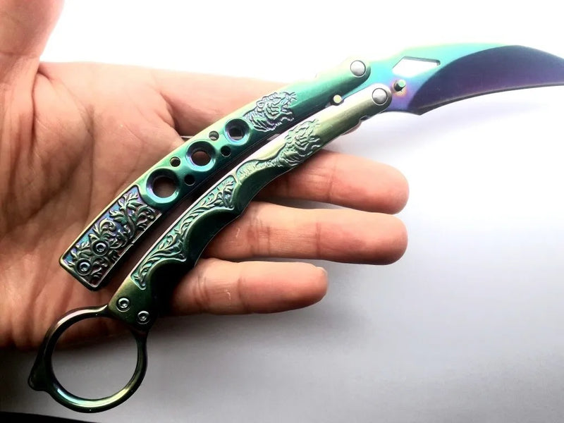 Navaja Cuchillo Mariposa Karambit ´puñal Supervivencia Daga No