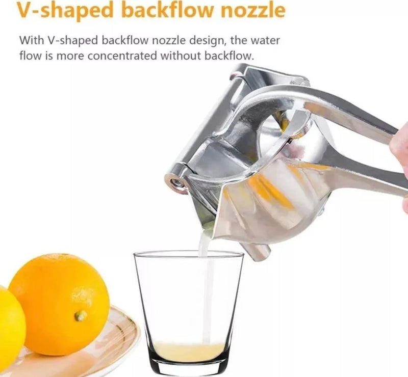 Exprimidor Extractor De Frutas Manual En Aluminio Naranja