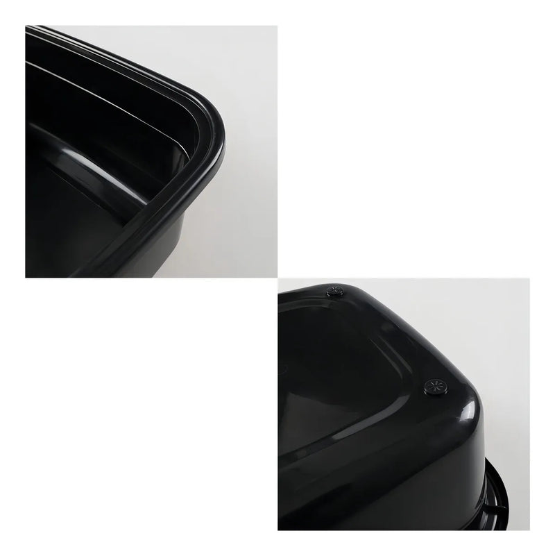 Vababa Paquete De 3 Baneras Grandes Color Negro, Lavabo De 1