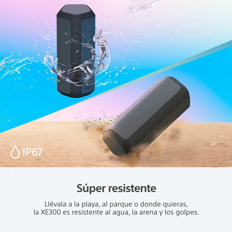 Parlante Sony Serie X SRS-XE300 SRS-XE300 portátil con bluetooth waterproof azul