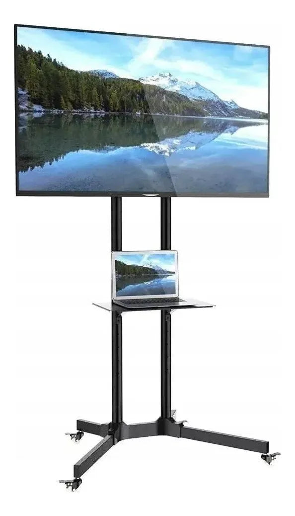 Soporte Tv Móvil Ruedas, 32'' A 70'' / Max 50kg, Jd Spr-6402 Color Negro