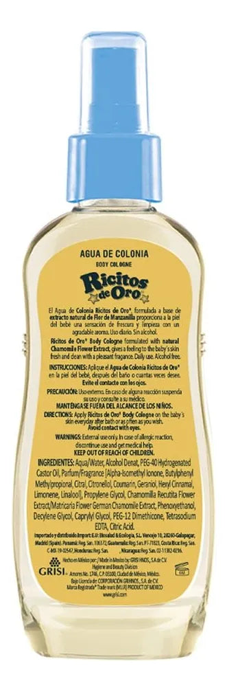 Ricitos Oro Agua Colonia 100 Ml