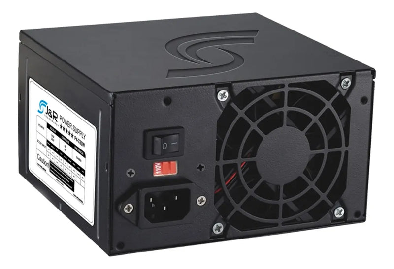 Combo De Chasis Gamer De 1 Cooler+ Fuente De 780wde Negro