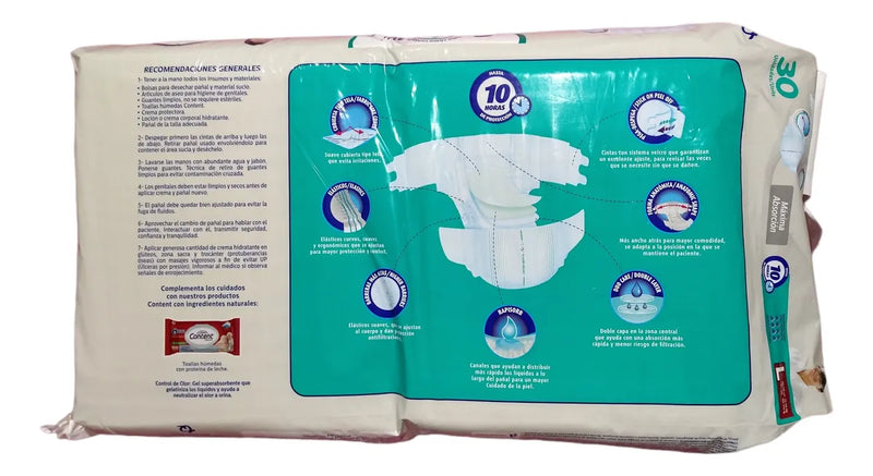2 X 30 Pañal Content Medical L Grande