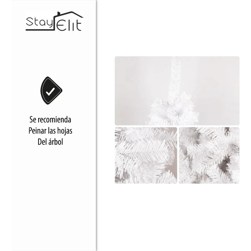 Árbol De Navidad Artificial Blanco 1.70 M Alta Calidad