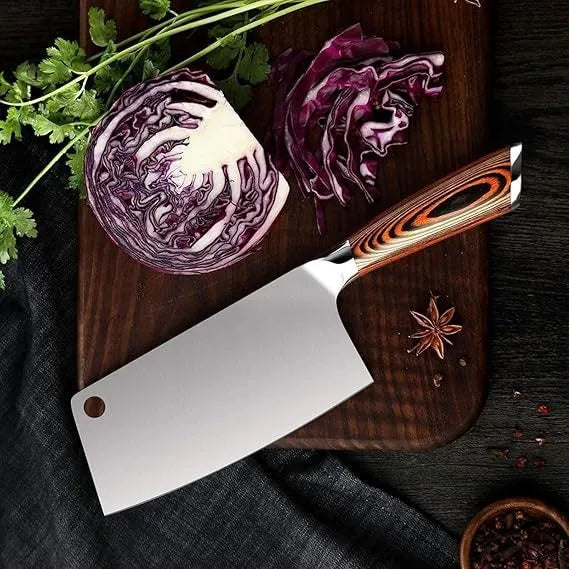 Cuchillo Achuela Acero De 15 Cm Para Cortar Carne Negro
