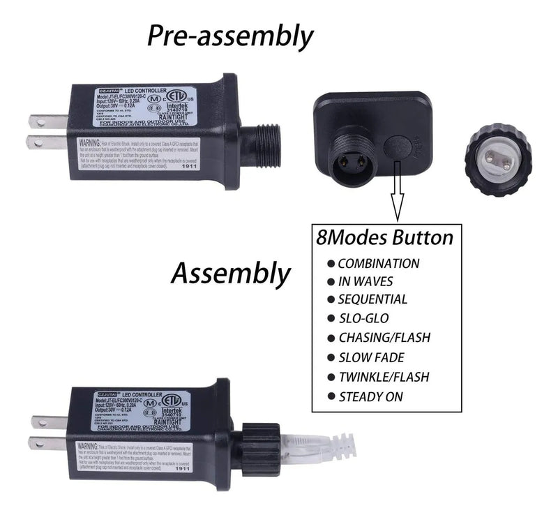 Luces Navidenas Led De Cortina, 200 Luces, Impermeables