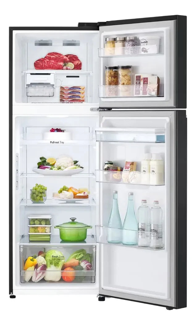Nevera LG Top Freezer Doorcooling Thinq 334 Lt Negra