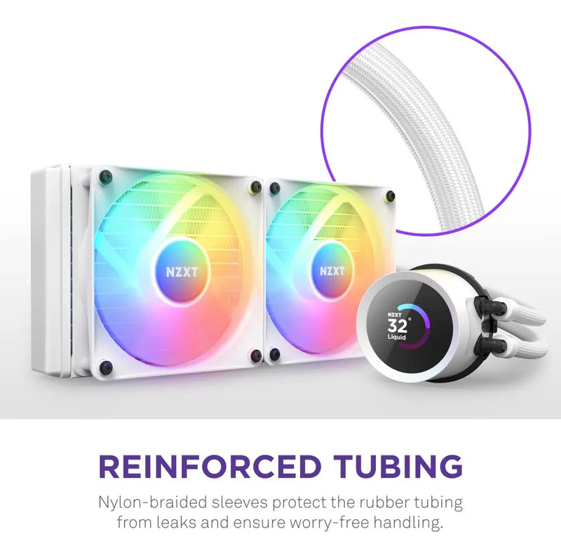 Enfriador De Líquido Nzxt Rl-kr240-w1 Enfriador De Líquido R