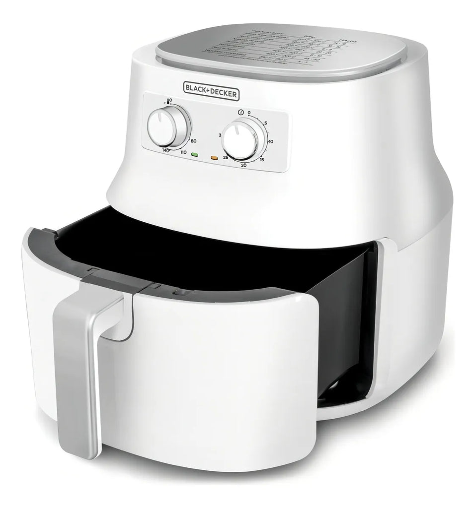 Freidora De Aire Black And Decker 4.5 Litros Hf4004w Blanco