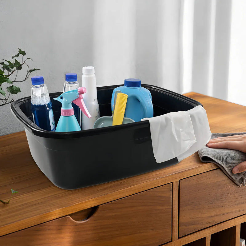 Vababa Paquete De 3 Baneras Grandes Color Negro, Lavabo De 1