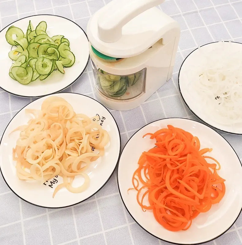 Cortador De Verduras Rayador Multifunción Spiralizer Manual