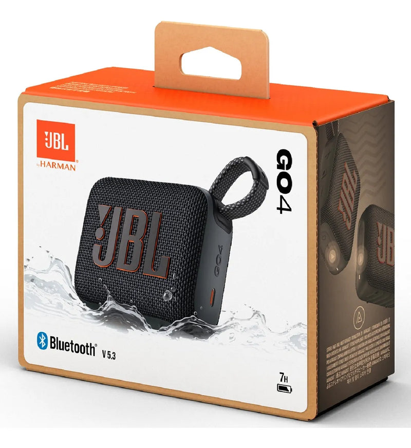 Parlante Jbl Go 4 Portatil Con Bluetooth Ip67 - 7 Hrs Negro