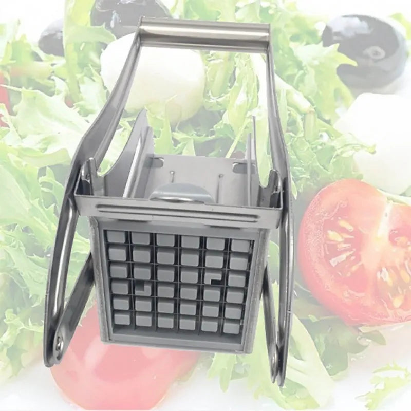 Picador De Verduras Metálico Cortador Rebanador Papas Hogar