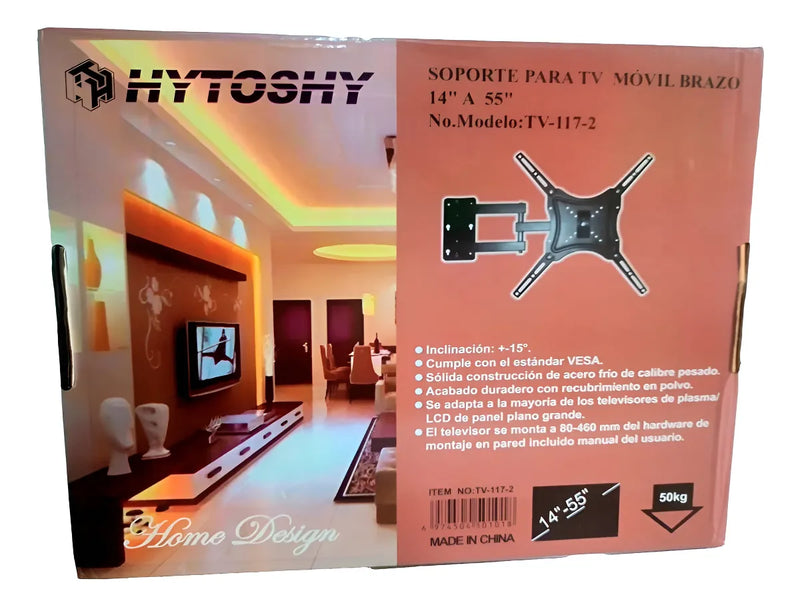 Soporte Tv Monitor Pared Brazo Móvil Brazo 14 A 55 Pulgadas