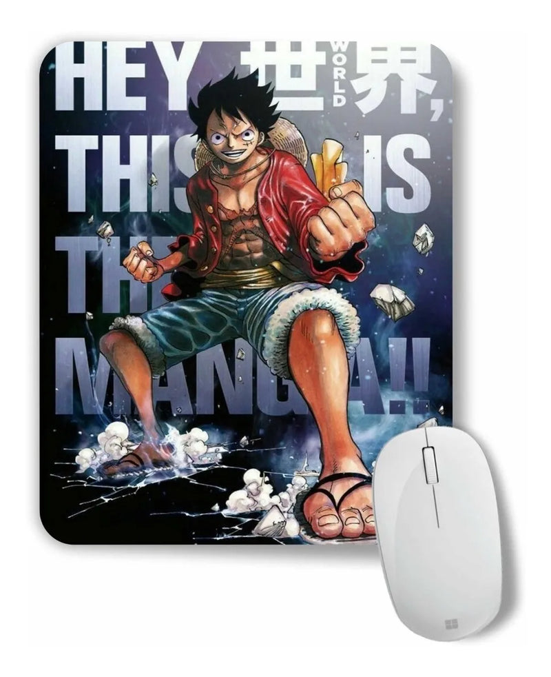 Pad Mouse One Piece Monkey D Luffy Anime Manga Negro