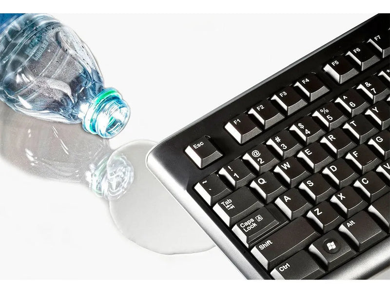 Teclado Logitech QWERTY Membrana español color negro