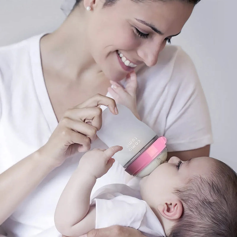Comotomo 2 Biberones Baby Bottle Rosa 150ml