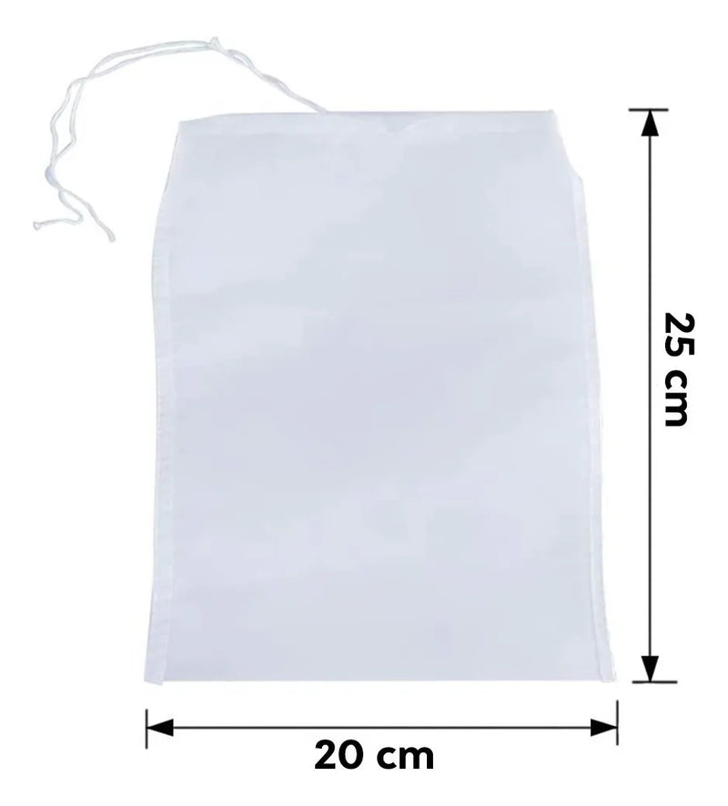2 Filtros Bolsa De Tela Reusable Leche Y Queso