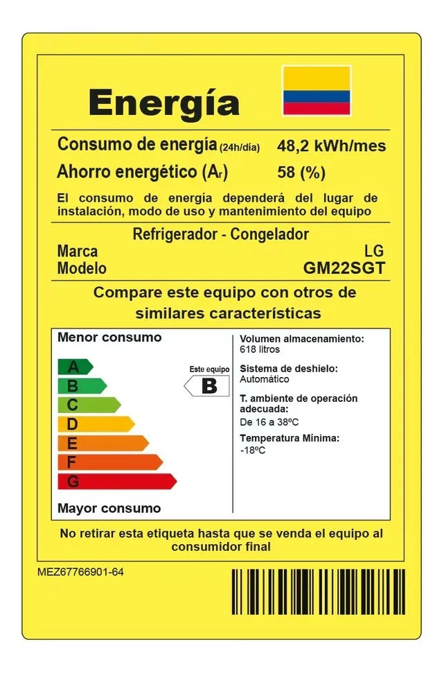 Nevecón Lg French Door Smart Inverter 618 L Fabricador Hielo Negro