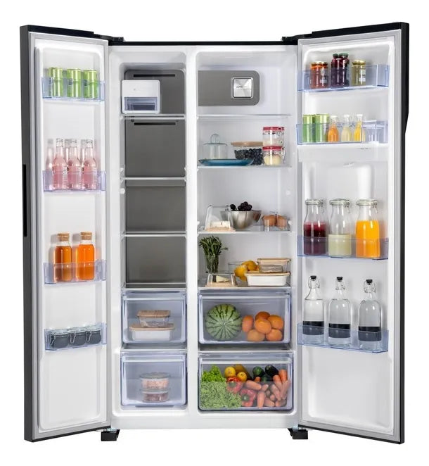 Nevecón Electrolux no frost side by side 528L inverter negroERSA53K3HVB