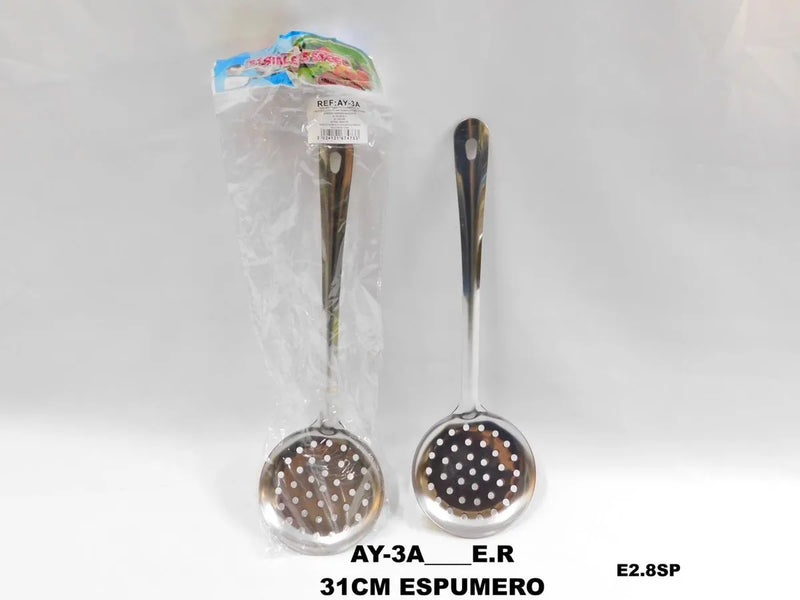 Cucharas Acero Inoxidable Utensilios Cocina Fritos 4 Mazugi Plateado