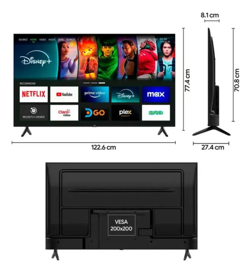 Tv Kalley 55 Pulgadas 139 Cm 55sb300 4k Uhd Smart Tv Linux
