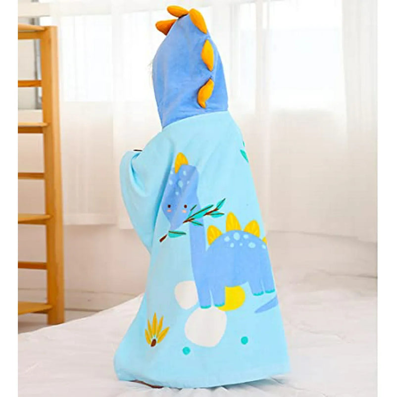 Toalla Poncho Infantil Con Capucha - Animales, Algodón, Play