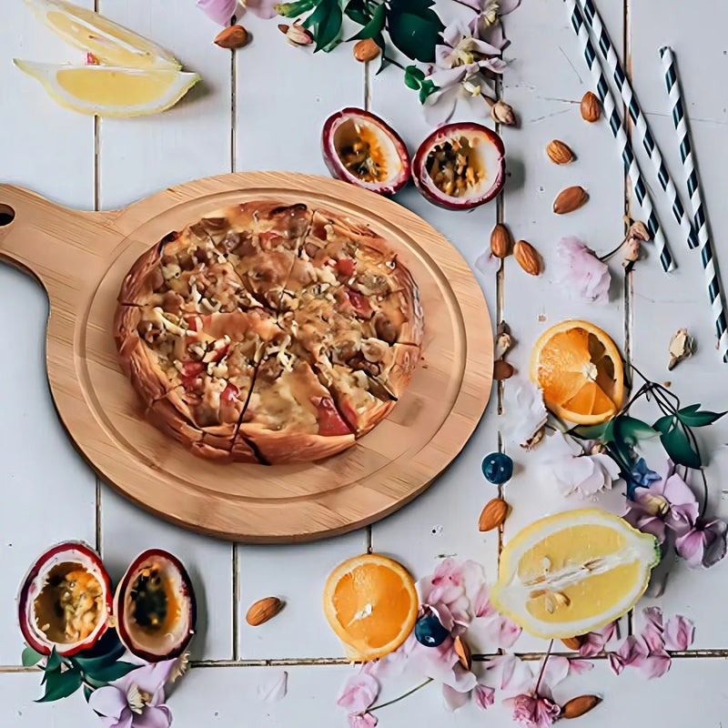 Tabla De Cortar De Bambú, Tablas De Carne Y Pala Para Pizza