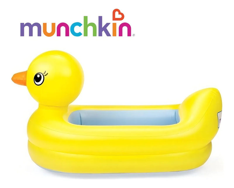 Bañera inflable Munchkin Duck para bebé de más de 6 meses, color amarillo