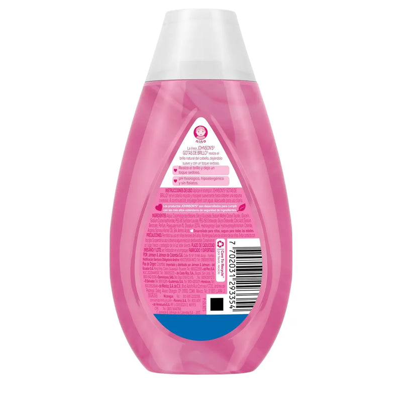 Shampoo Infantil JOHNSON'S Gotas de Brillo 200 ml