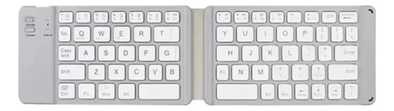 Mini Teclado Inalambrico Plegable Portatil, Bluetooth Color del teclado Blanco