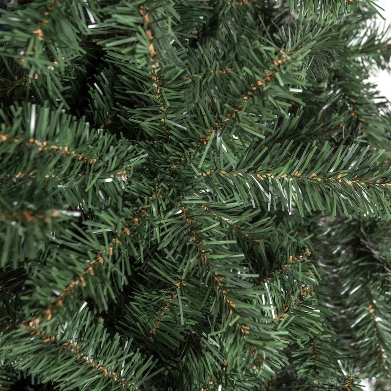 Árbol Pino De Navidad Cascada 2.25m Para Adornos Bolas Luces Verde Oscuro