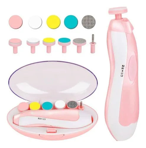 Lima De Uñas Para Bebes Con Lijas Intercambiables Azul Y Rosado