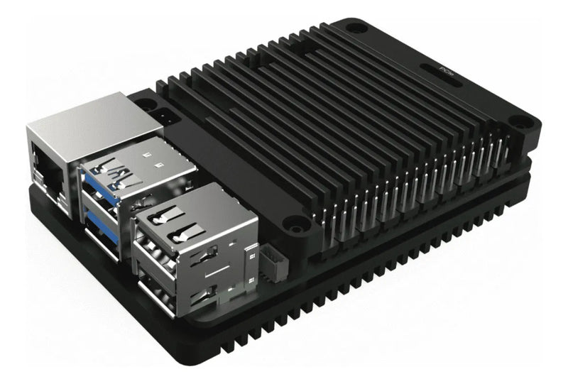 Carcasa Case Para Raspberry Pi 5 Aluminio Negro