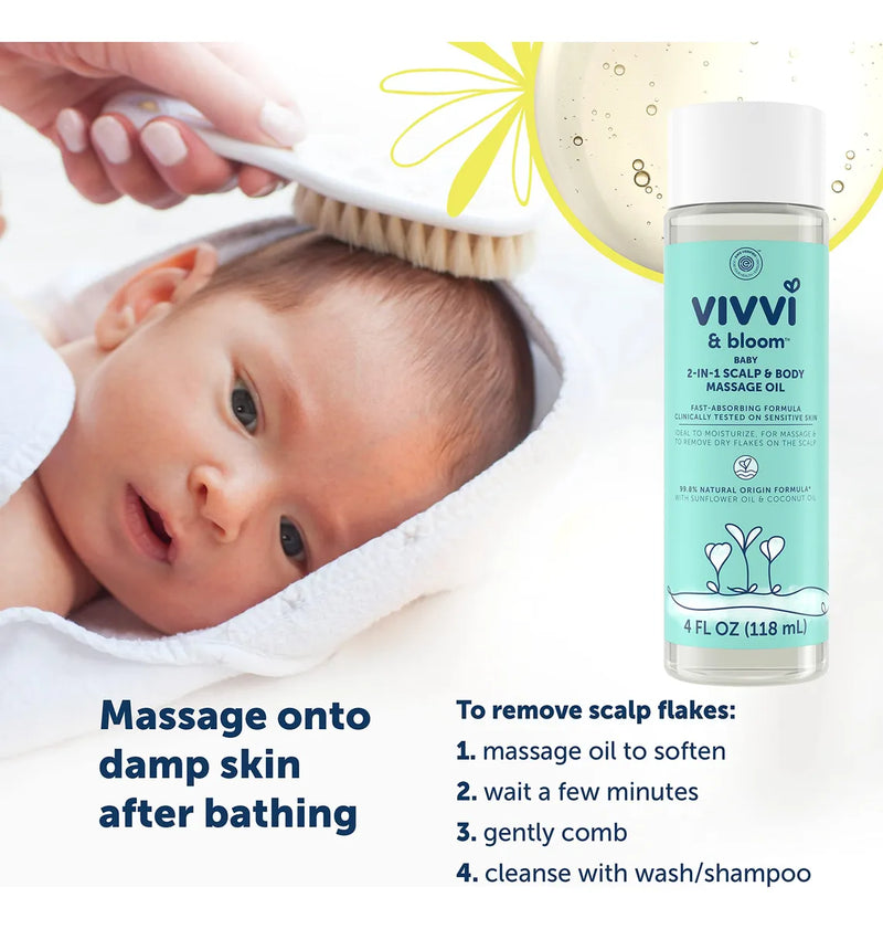 Vivvi & Bloom Suave Aceite De Masaje 2 En 1 Para El Cuero C.