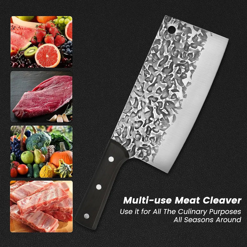Cuchillo Achuela Profecional Chef Alto Carbono Madera